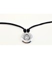 Infinity Triquetra Aromatherapy Custom Nylon Necklace 30mm - Earth Frequency Infused