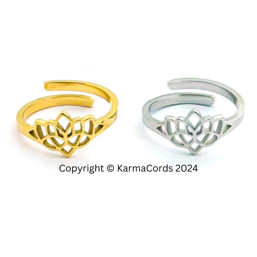 Lotus Ring with 7.83Hz Frequency – KarmaCords
