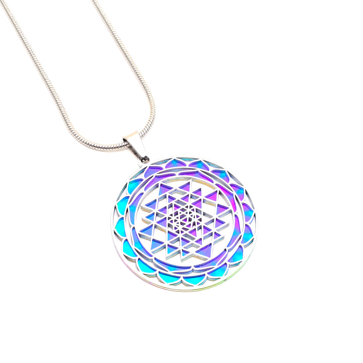 Sri Yantra 2-layer Necklace - Earth Frequency Infused