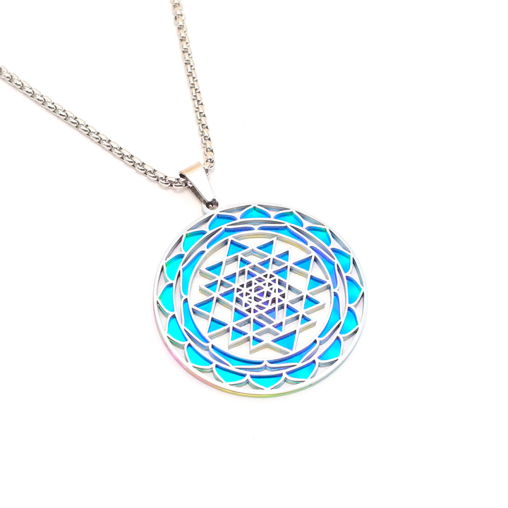 Sri Yantra 2-layer Necklace - Earth Frequency Infused