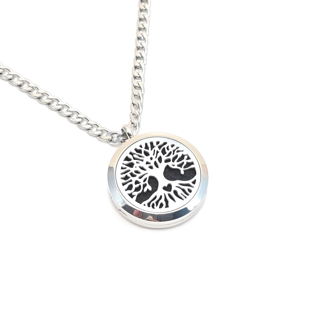 Tree of Life Aromatherapy Locket 30mm - Earth Frequency Infused