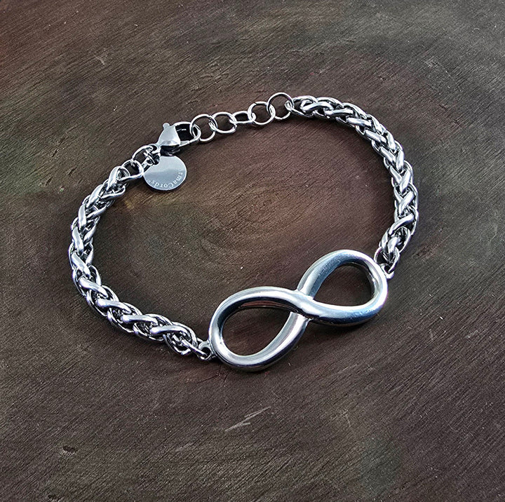 Bold Infinity Bracelet with 7.83Hz Grounding Frequency