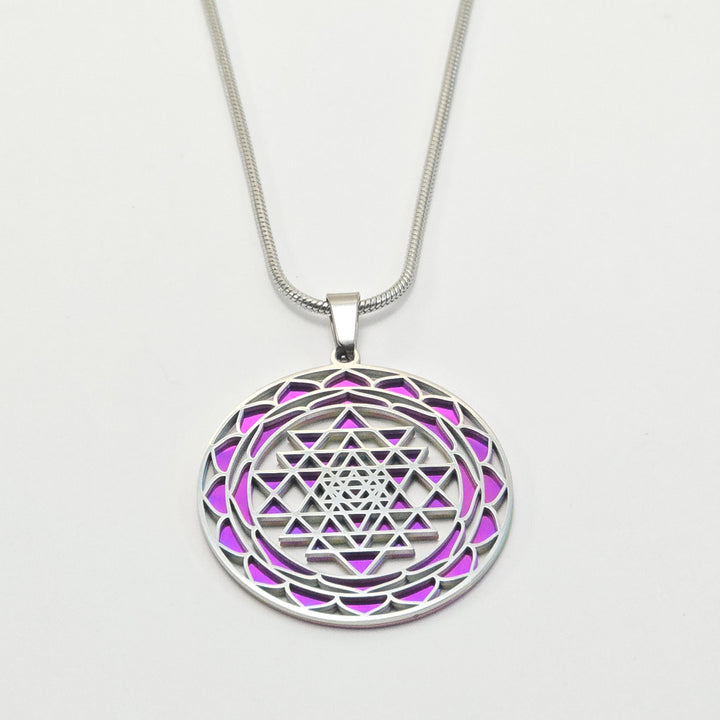 Sri Yantra 2-layer Necklace - Earth Frequency Infused