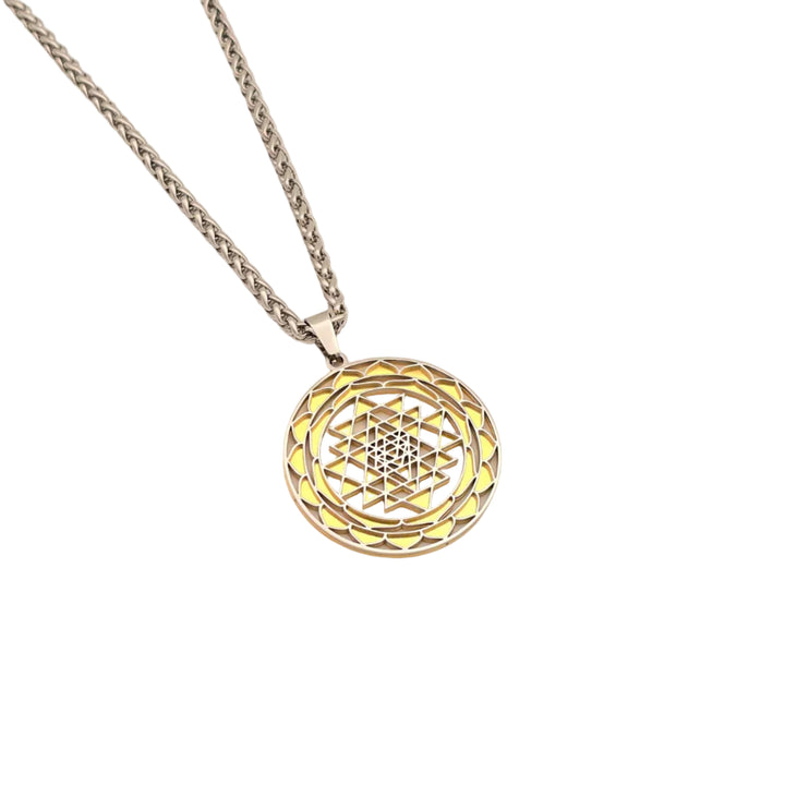 Sri Yantra SG 2-layer Necklace - Earth Frequency Infused -New