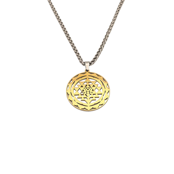 Sri Yantra SG 2-layer Necklace - Earth Frequency Infused -New