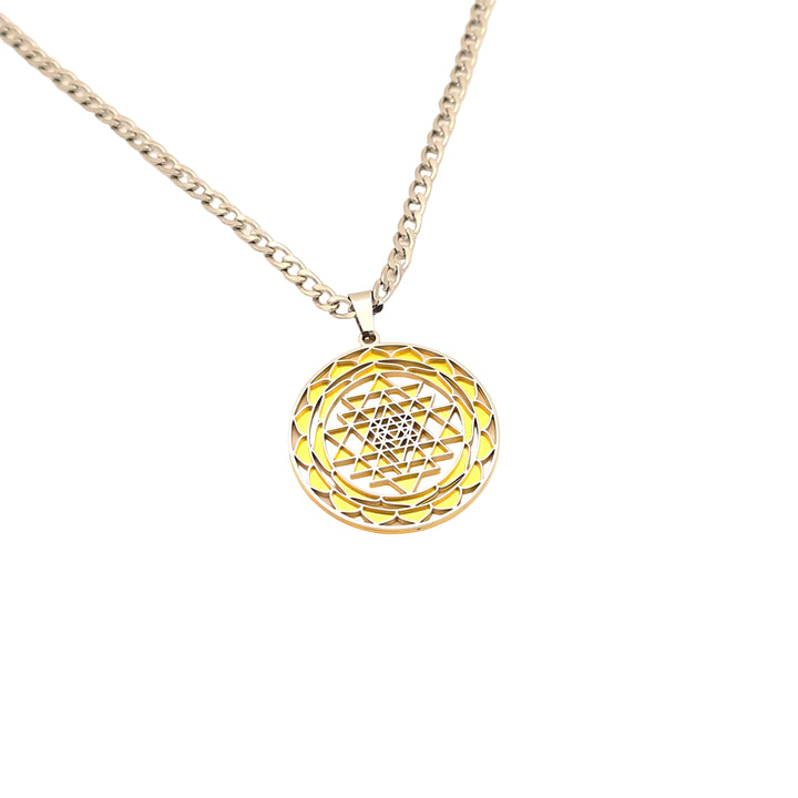 Sri Yantra SG 2-layer Necklace - Earth Frequency Infused -New