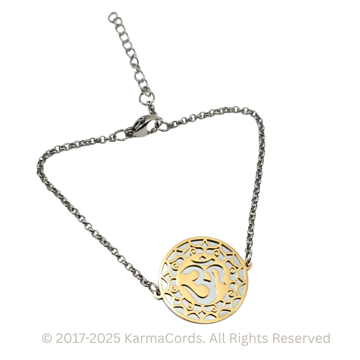 AUM Lotus Bracelet - Earth Frequency Infused