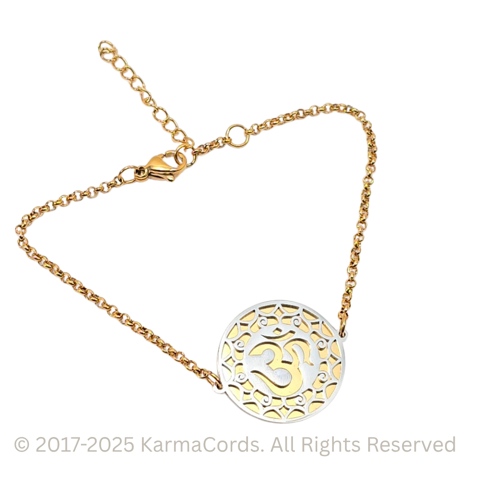 AUM Lotus Bracelet - Earth Frequency Infused