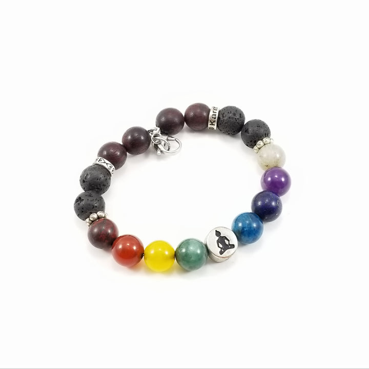 10mm AUM/Buddha Chakra SSHD Bracelet