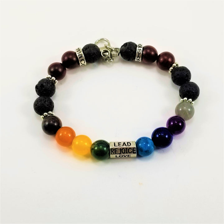 8mm Six Words Chakra SSHD Bracelet