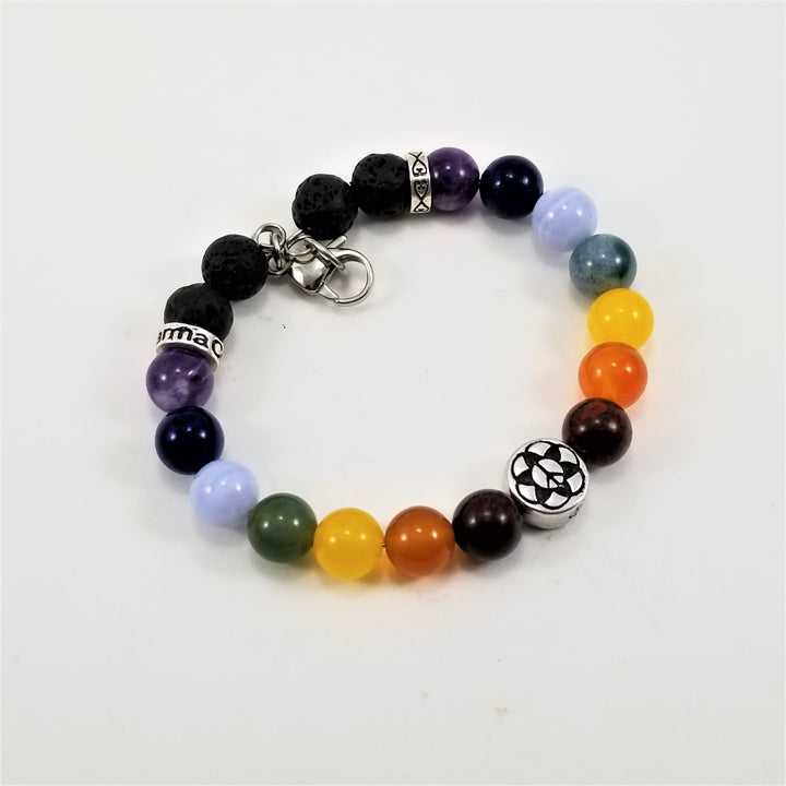 8mm Seed of Life Peace Chakra SSHD Bracelet