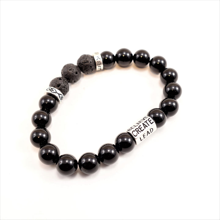 8mm Six Words, Protection & Grounding Bracelet