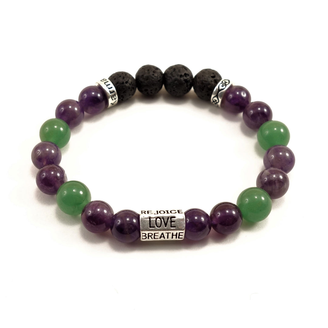 8mm Six Words, Peace & Calming Bracelet