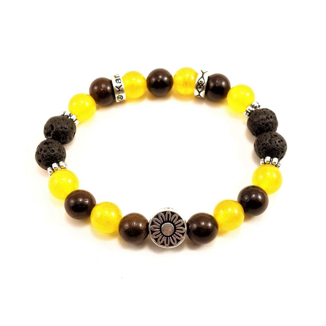 8mm Sunflower Joy Bracelet