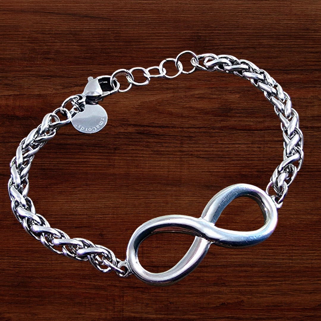 KarmaCords Bold Infinity Bracelet with 7.83Hz Frequency