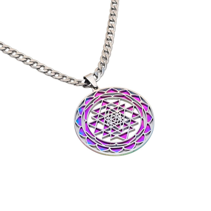 Sri Yantra 2-layer Necklace - Earth Frequency Infused