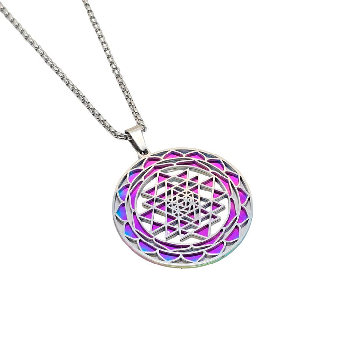 Sri Yantra 2-layer Necklace - Earth Frequency Infused