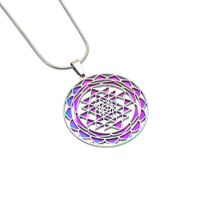 Sri Yantra 2-layer Necklace - Earth Frequency Infused