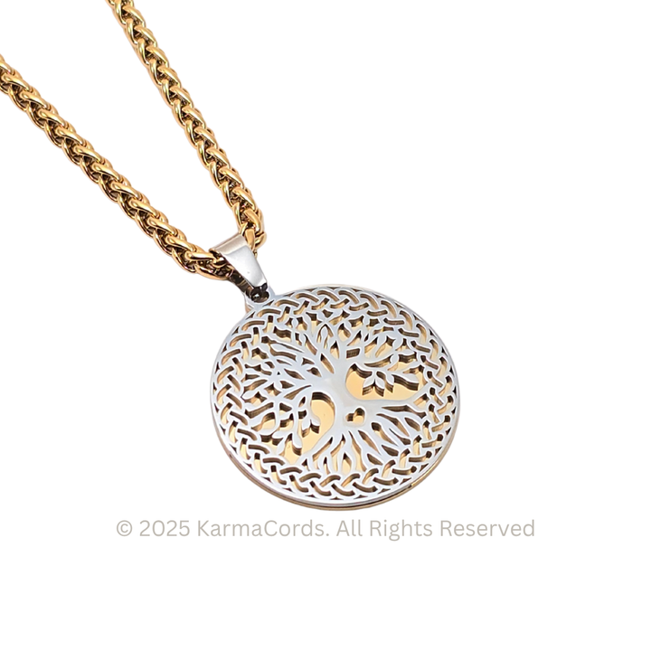 Tree of Life Silver-Gold - Earth Frequency Infused