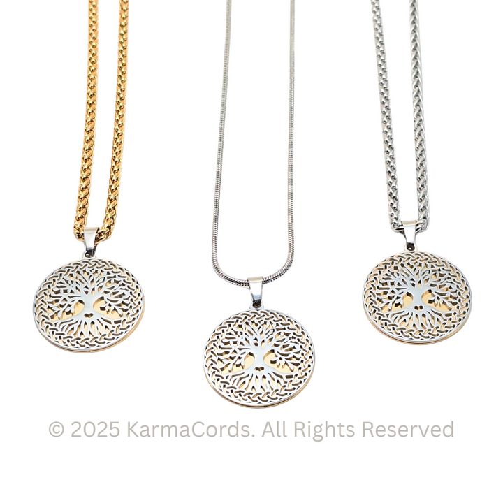 Tree of Life Silver-Gold - Earth Frequency Infused