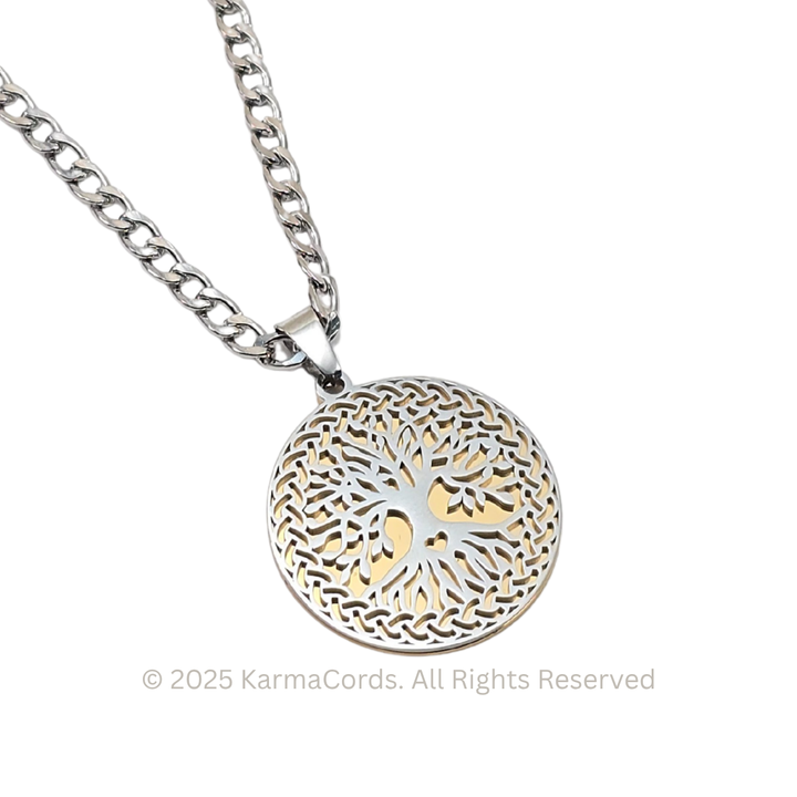 Tree of Life Silver-Gold - Earth Frequency Infused