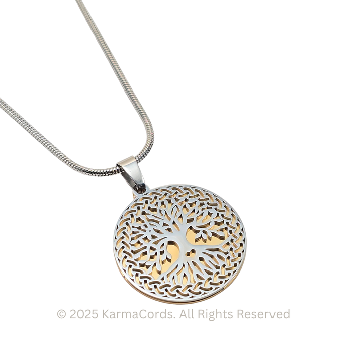 Tree of Life Silver-Gold - Earth Frequency Infused