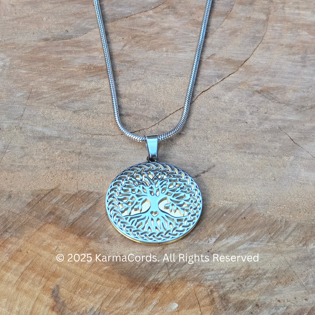 Tree of Life Silver-Gold - Earth Frequency Infused