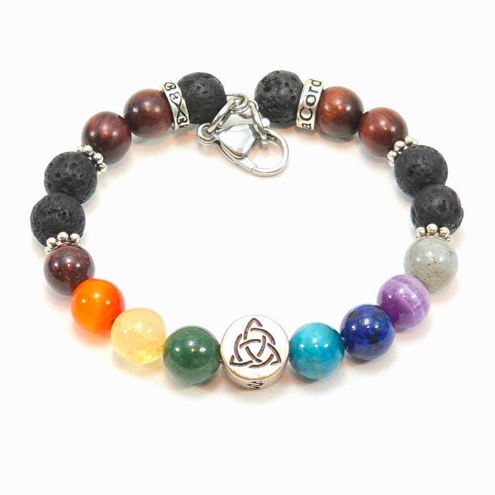 8mm Triquetra/Infinity Chakra SSHD Bracelet