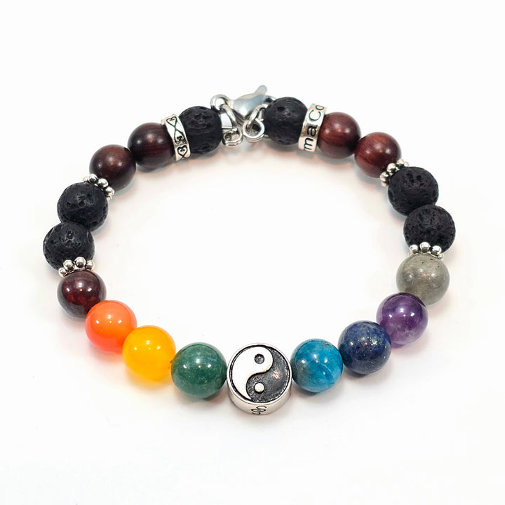 8mm Yin & Yang Chakra SSHD Bracelet