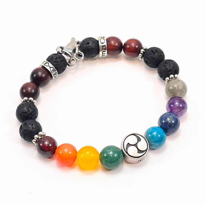8mm Yin & Yang Chakra SSHD Bracelet